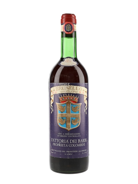 1970 Brunello Di Montalcino Fattoria Dei Barbi 72cl / 13.5%