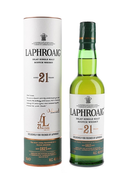 Laphroaig 21 Year Old Friends Of Laphroaig 21st Anniversary 35cl / 48.4%