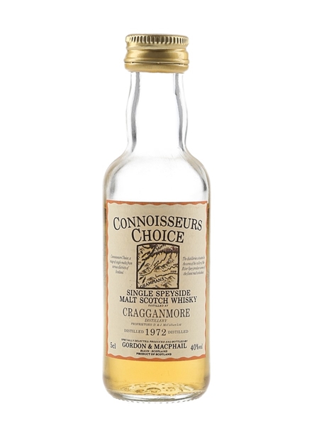 Cragganmore 1972 Bottled 1980s - Gordon & MacPhail 5cl / 40%