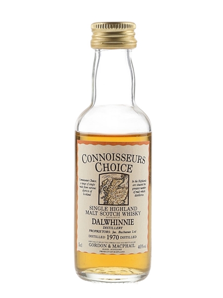 Dalwhinnie 1970 Connoisseurs Choice Bottled 1980s - Gordon & MacPhail 5cl / 40%