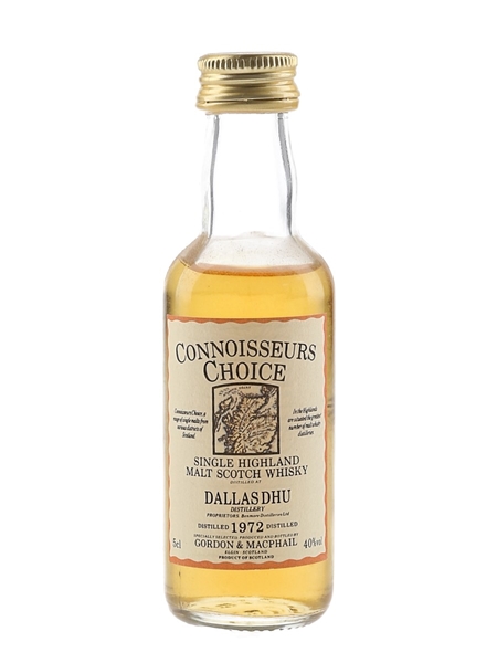 Dallas Dhu 1972 Connoisseurs Choice Bottled 1980s - Gordon & MacPhail 5cl / 40%