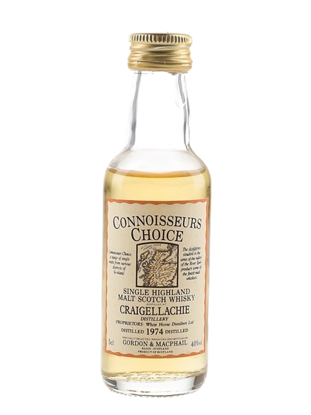 Craigellachie 1974 Connoisseurs Choice Bottled 1990s - Gordon & MacPhail 5cl / 40%