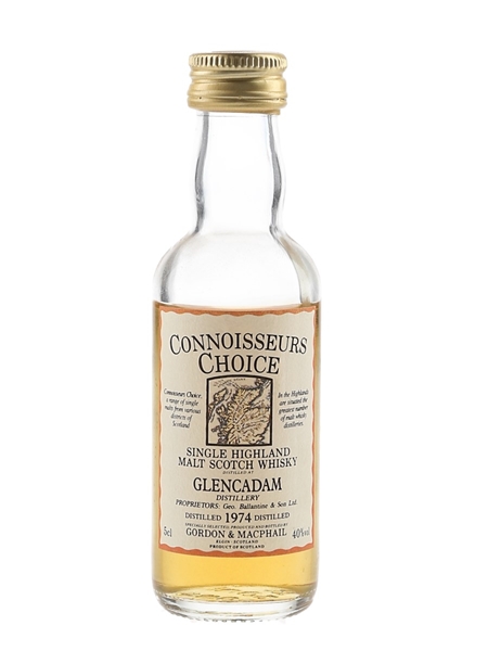 Glencadam 1974 Connoisseurs Choice Bottled 1990s - Gordon & MacPhail 5cl / 40%