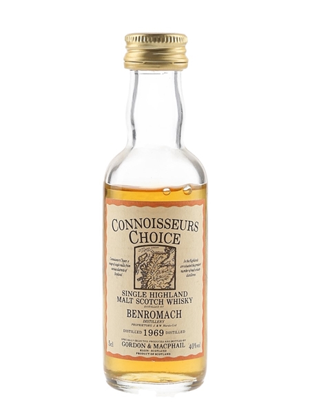 Benromach 1969 Connoisseurs Choice Bottled 1980s - Gordon & MacPhail 5cl / 40%