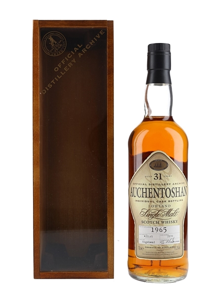 Auchentoshan 1965 31 Year Old Cask No.2509 Bottled 1997 - Distillery Archive 70cl / 45.2%