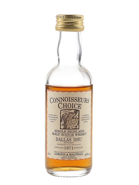 Dallas Dhu 1971 Connoisseurs Choice Bottled 1990s - Gordon & MacPhail 5cl / 40%