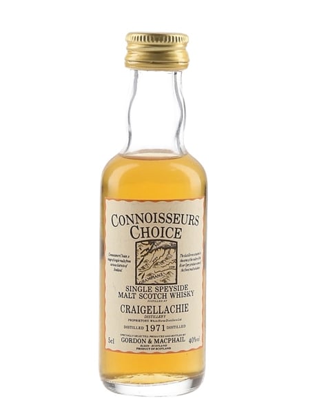 Craigellachie 1971 Connoisseurs Choice Bottled 1990s - Gordon & MacPhail 5cl / 40%