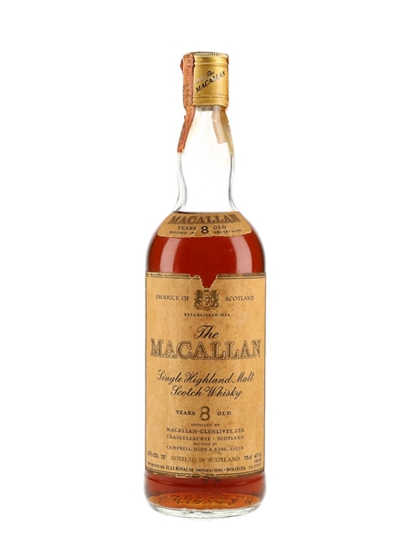 Macallan 8 Year Old Campbell, Hope & King Bottled 1970s - Rinaldi 75cl / 43%