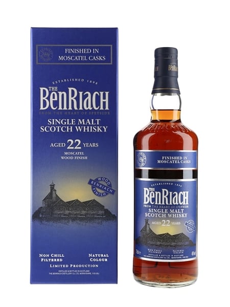 Benriach 22 Year Old Bottled 2016 - Moscatel Casks Finish 70cl / 46%