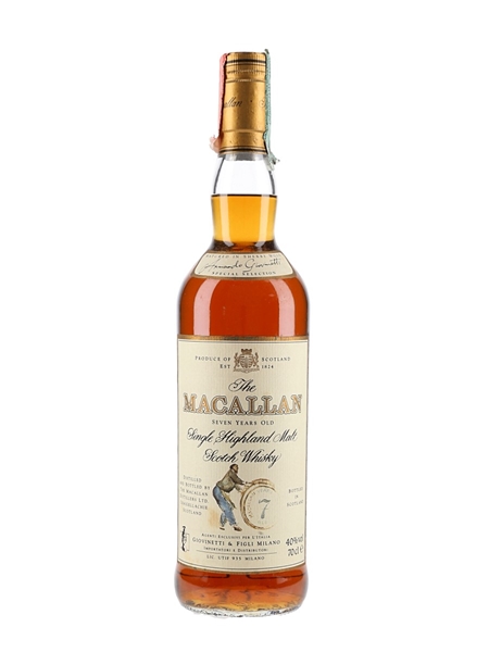 Macallan 7 Year Old Bottled 1990s - Giovinetti 70cl / 40%