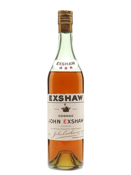 John Exshaw 3 Star Bottled 1960s 70cl / 40%