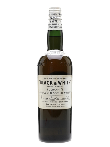 Black & White Spring Cap Bottled 1950s 75cl / 43%