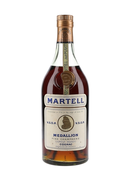 Martell Medallion VSOP Bottled 1960s-1970s - UK Release 68cl / 40%