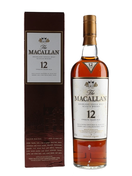 Macallan 12 Year Old Sherry Oak 70cl / 40%