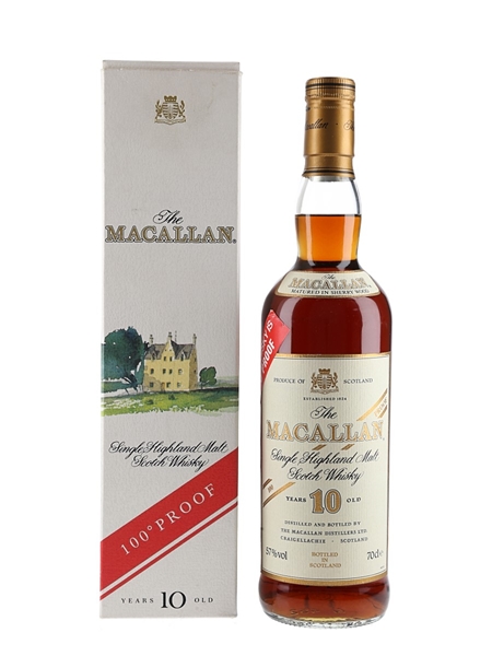 Macallan 10 Year Old 100 Proof Bottled 1990s 70cl / 57%