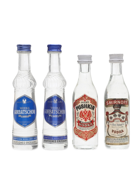 Assorted Vodka Miniatures 2 x 5cl & 2 x 4cl / 40%