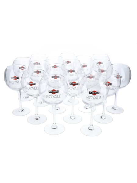 Martini Royale Glasses  18 x 19.5cm