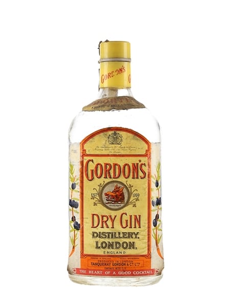 Gordon's Dry Gin Bottled 1980s - Wax & Vitale 75cl / 40%