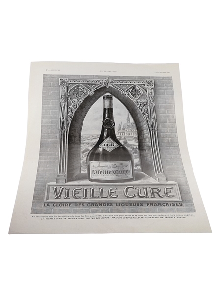 Vielle Cure Liqueur Advertising Print 6 December 1930 28cm x 38cm