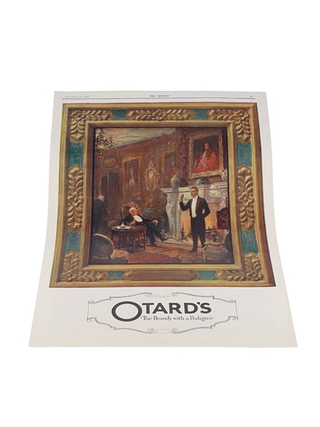 Otard's Brandy Advertisement Print 23 November 1925 25cm x 37cm