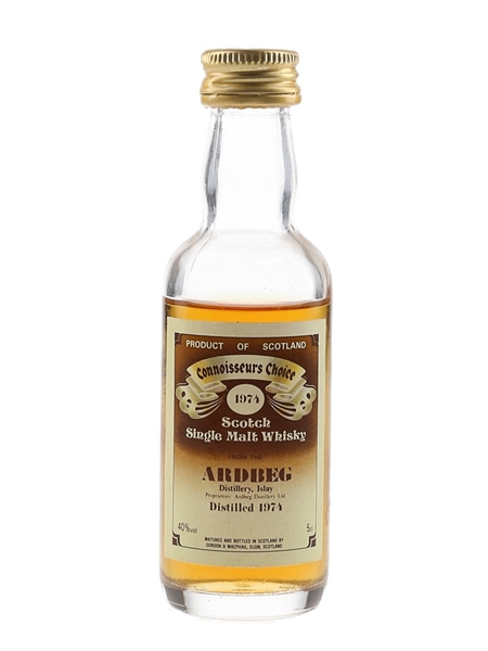 Ardbeg 1974 Connoisseurs Choice Bottled 1980s - Gordon & MacPhail 5cl / 40%