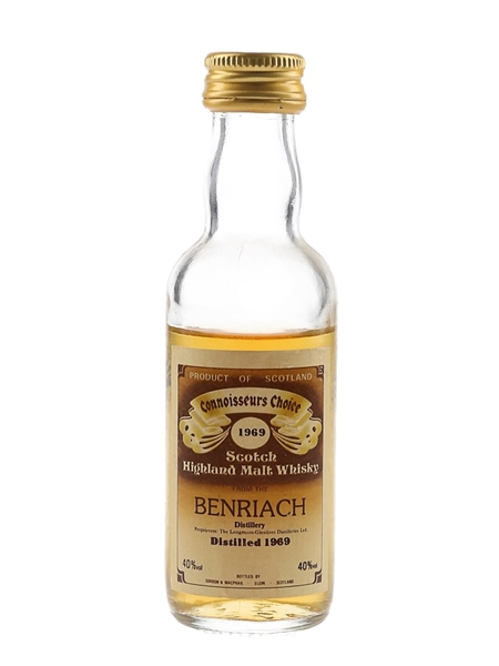 Benriach 1969 Connoisseurs Choice Bottled 1980s - Gordon & MacPhail 5cl / 40%