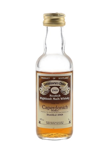 Caperdonich 1968 Connoisseurs Choice Bottled 1980s - Gordon & MacPhail 5cl / 40%