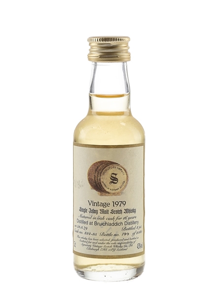 Bruichladdich 1979 16 Year Old Bottled 1995 - Signatory Vintage 5cl / 43%