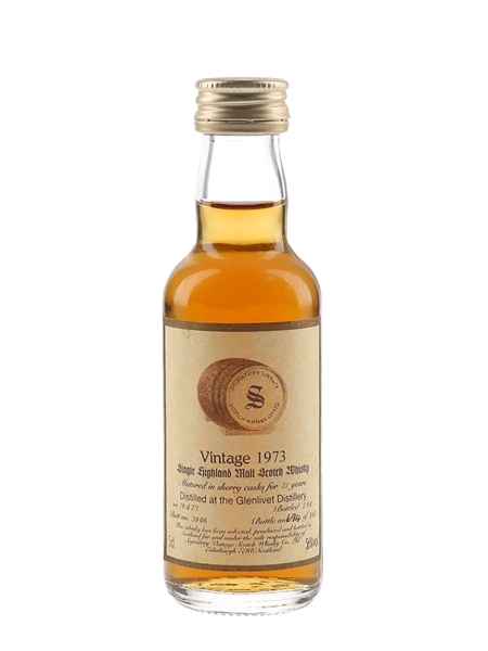 Glenlivet 1973 21 Year Old Bottled 1994 - Signatory Vintage 5cl / 56%