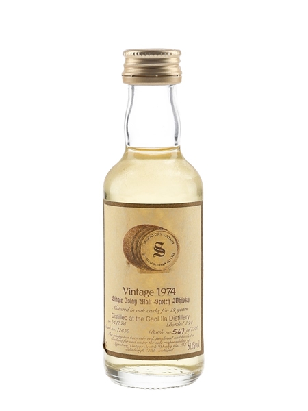 Caol Ila 1974 19 Year Old Cask 12459 Bottled 1994 - Signatory Vintage 5cl / 61.1%