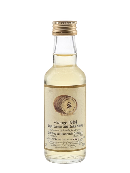 Bladnoch 1984 10 Year Old Bottled 1995 - Signatory Vintage 5cl / 43%