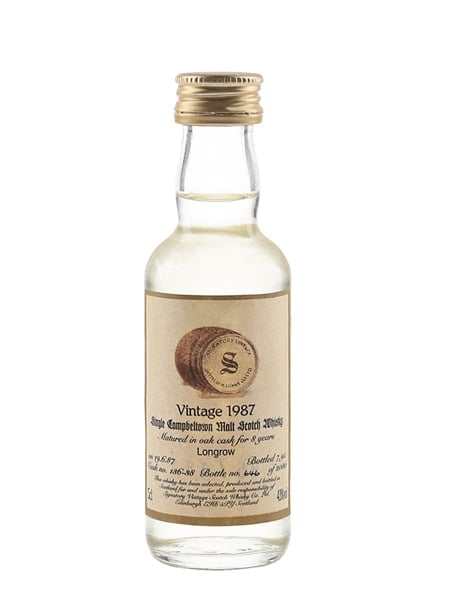 Longrow 1987 8 Year Old Bottled 1995 - Signatory Vintage 5cl / 43%