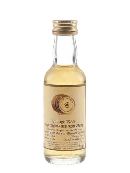 Macallan Glenlivet 1965 28 Year Old Bottled 1993 - Signatory Vintage 5cl / 55.7%