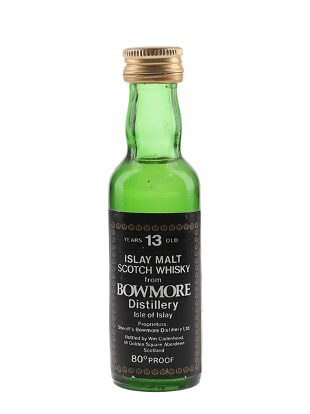 Bowmore 13 Year Old Bottled 1970s - Cadenhead's 5cl / 46%