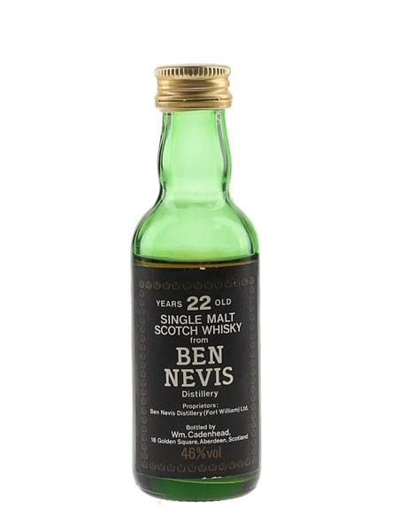 Ben Nevis 22 Year Old Bottled 1980s - Cadenhead's 5cl / 46%