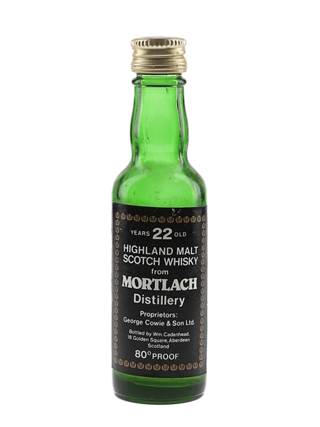 Mortlach 22 Year Old Bottled 1970s - Cadenhead's 5cl / 46%