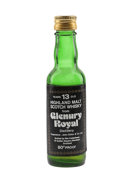 Glenury Royal 13 Year Old Bottled 1970s - Cadenhead's 5cl / 46%