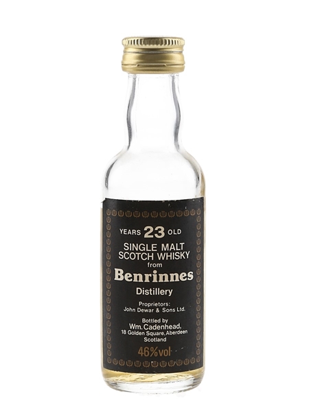 Benrinnes 23 Year Old Bottled 1980s - Cadenhead's 5cl / 46%