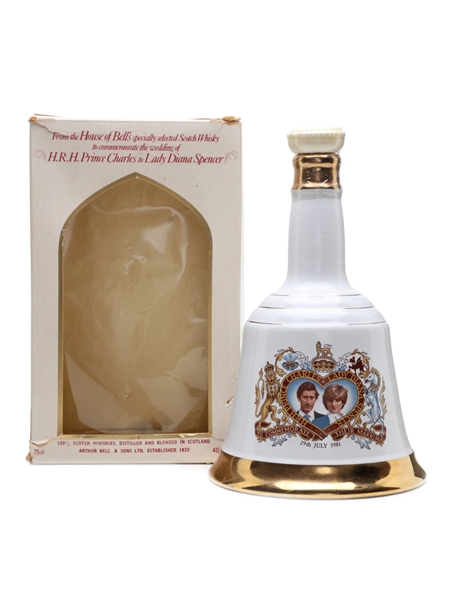 Bell's Royal Wedding 1981 Charles and Diana - Ceramic Decanter 75cl / 40%