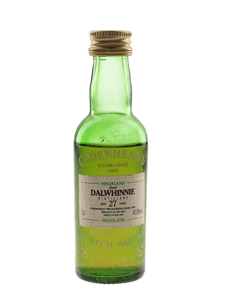 Dalwhinnie 1966 27 Year Old Bottled 1993 - Cadenhead's 5cl / 45.5%