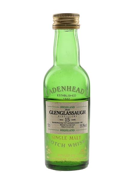 Glenglassaugh 1977 15 Year Old Bottled 1993 - Cadenhead's 5cl / 59%