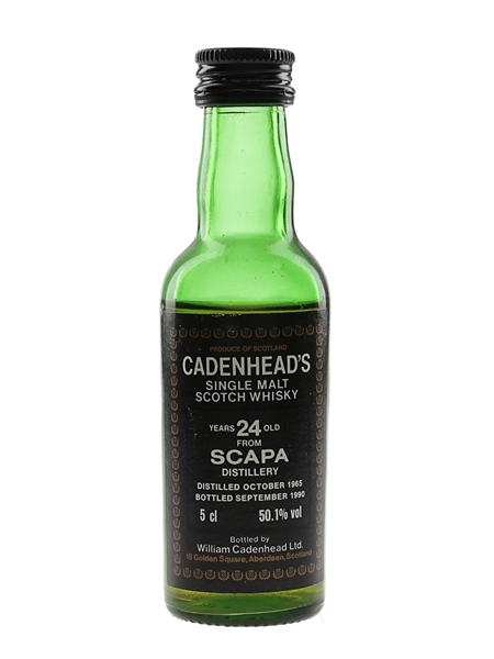 Scapa 1965 24 Year Old Bottled 1990 - Cadenhead's 5cl / 50.1%