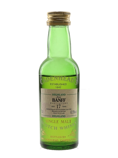 Banff 1976 17 Year Old Bottled 1994 - Cadenhead's 5cl / 60.5%