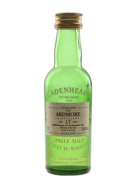 Ardmore 1977 17 Year Old Bottled 1995 - Cadenhead's 5cl / 59.6%