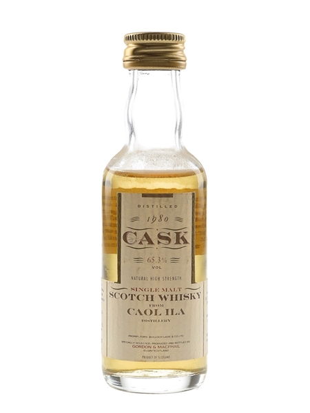 Caol Ila 1980 Cask Strength Bottled 1995 - Gordon & MacPhail 5cl / 65.3%