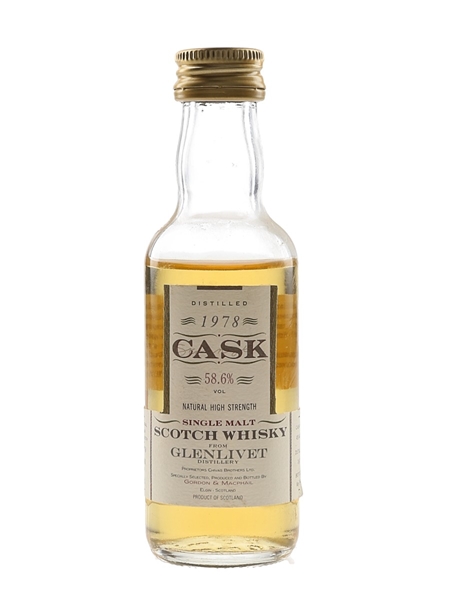 Glenlivet 1978 Cask Strength Bottled 1994  - Gordon & MacPhail 5cl / 58.6%