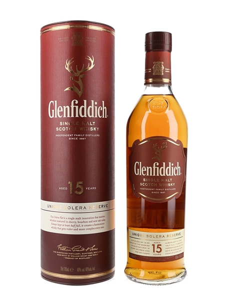 Glenfiddich 15 Year Old Unique Solera Reserve 70cl / 40%