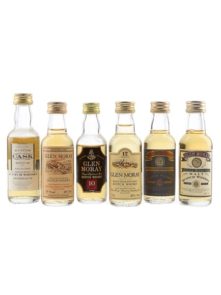 Benriach 1982, Glen Moray 10, 12 & 15 Year Old  6 x 5cl / 40%