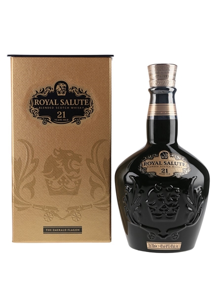 Royal Salute 21 Year Old Bottled 2017 - Emerald Ceramic Flagon 70cl / 40%