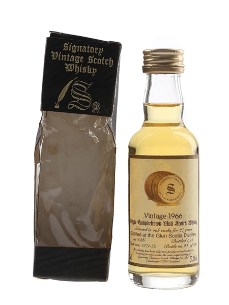 Glen Scotia 1966 27 Year Old Bottled 1994 - Signatory Vintage 5cl / 51.5%